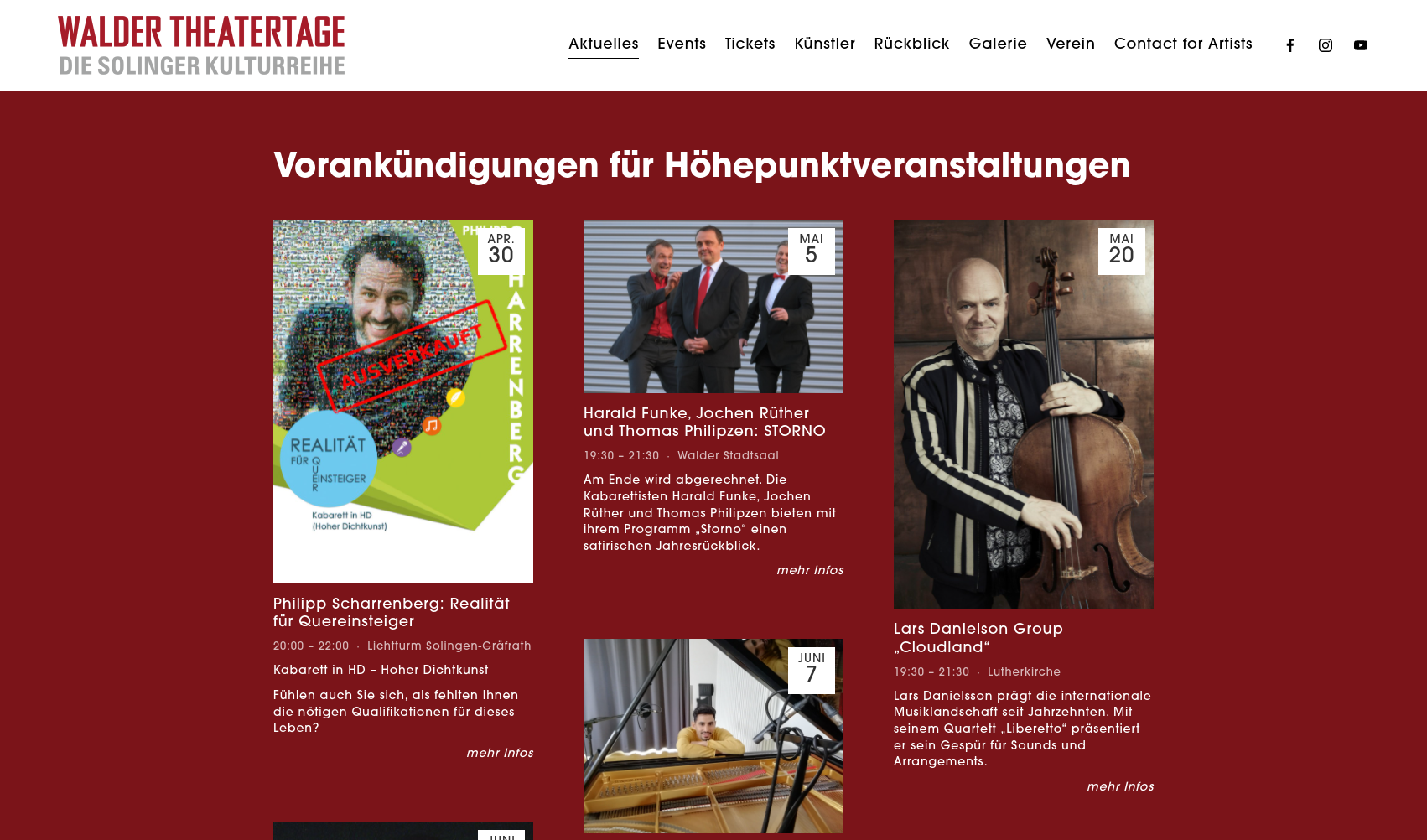 Webseite im neuen Gewand