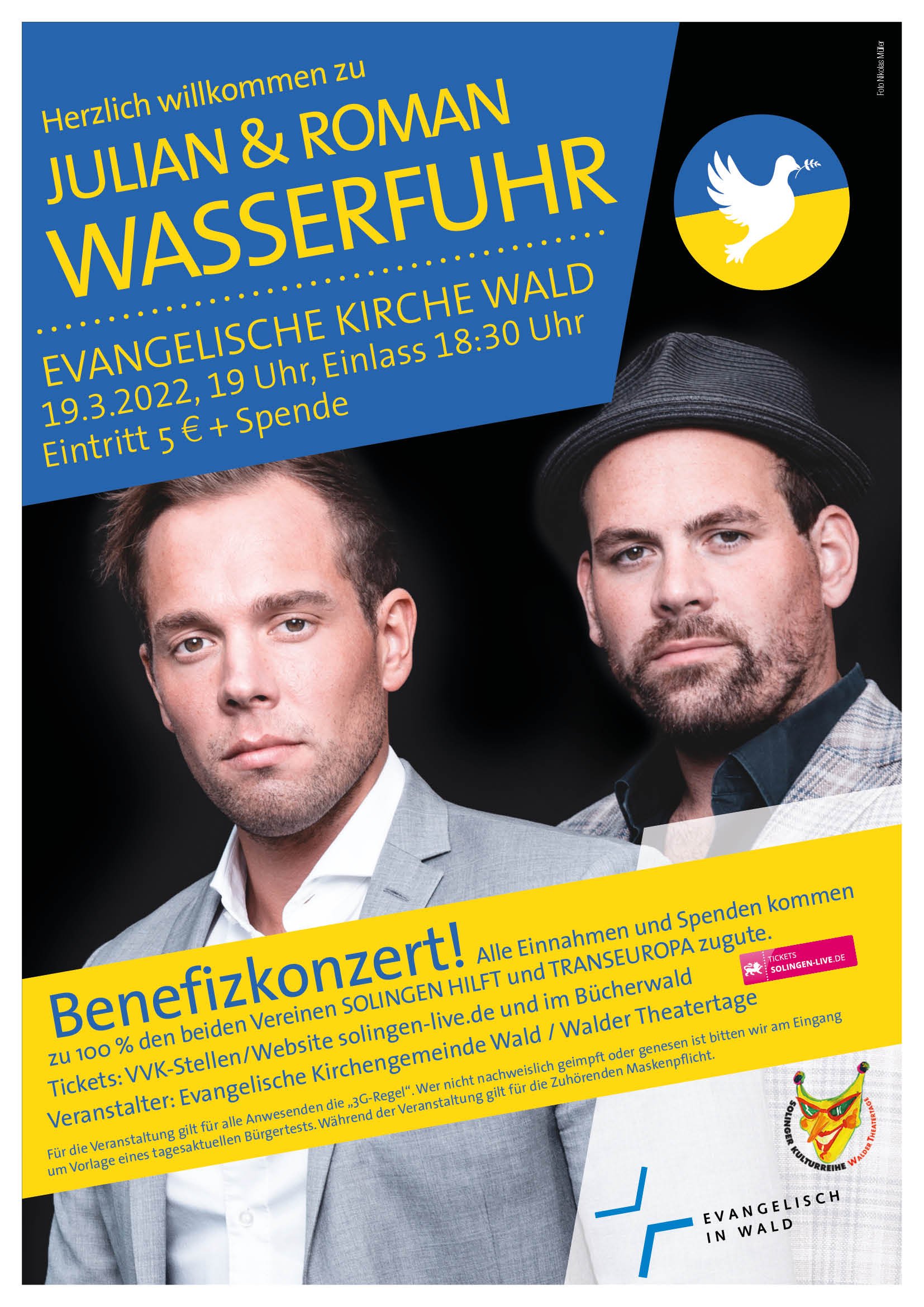 Walder Theatertage veranstalten ein Benefiz-Konzert für die Solinger Ukrainehilfe