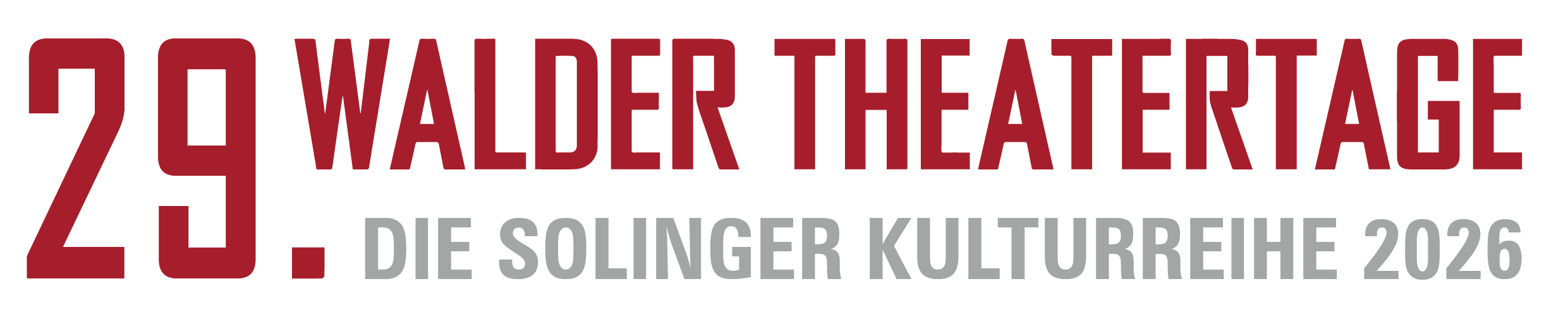 29. Walder Theatertage – Die Solinger Kulturreihe 2026